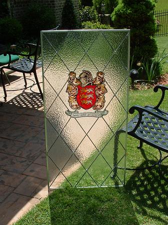 Tudor Coat of Arms Leaded Glass